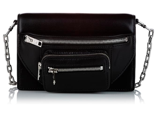 Alexander Wang Black Leather Belt Bag Pony-style calfskin  ref.439995