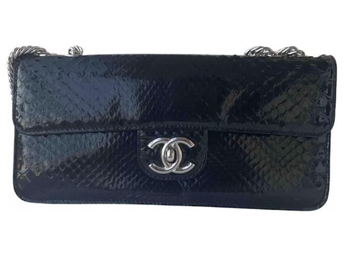 Chanel TIMELESS Black Exotic leather  ref.440049