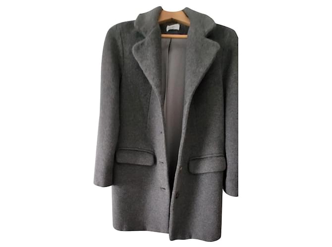 Eric Bompard Coats, Outerwear Grey Cashmere  ref.440068