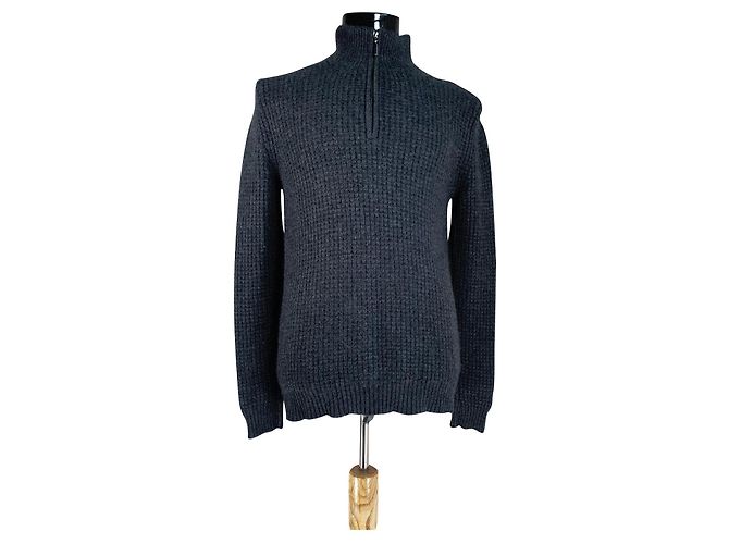 Autre Marque Tom Rusborg Copenhagen Premium Kaschmirpullover Grau M