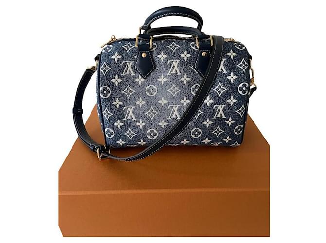 LOUIS VUITTON UNBOXING DENIM SPEEDY BANDOULIERE 25 FROM THE JANUARY 2022  DROP ! 