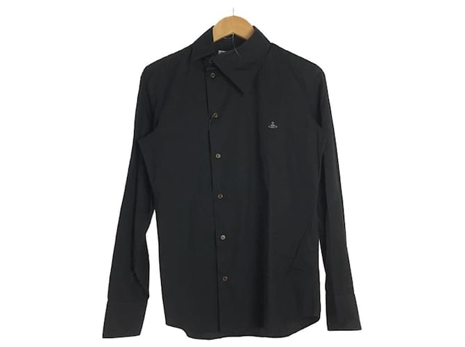 Vivienne Westwood MAN Ossie Clark Poplin Shirt / 44 / Black / Dirt Cotton  ref.440509