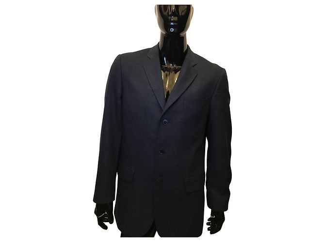 Courreges Courrèges wool and linen jacket Navy blue