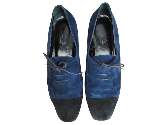 richelieu Hermès p 39 Nero Blu scuro 