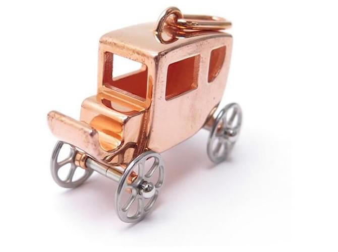 Other jewelry Hermès HERMES CHARM CALECHE PENDANT IN ROSE GOLD PLATE GOLD CARRIAGE PENDANT Golden Gold-plated  ref.440913