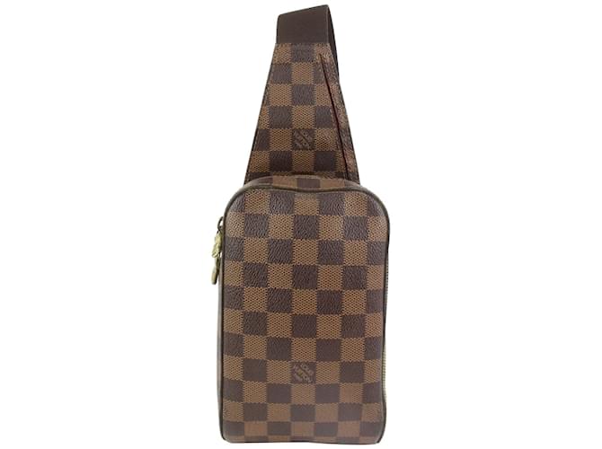 Louis Vuitton Damier Ebene Geronimos Bum Bag Fanny Pack Waist Pouch Leather  ref.440925 - Joli Closet