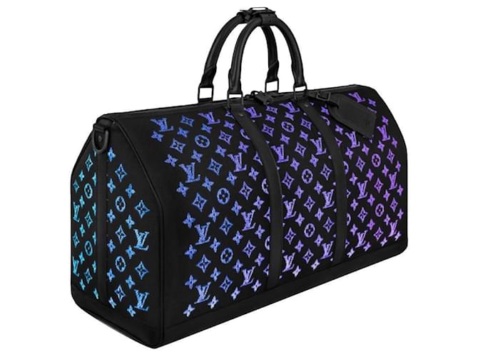 Louis Vuitton keepall lightning up virgil abloh Black Synthetic  ref.440932