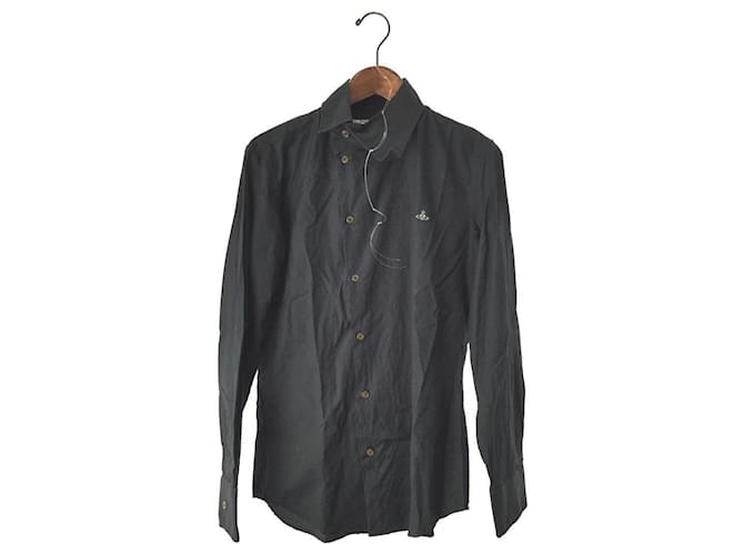 Vivienne Westwood Camisa de manga larga / 44 / algodón / NEGRO  ref.441044