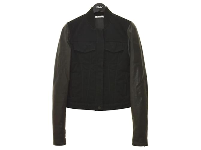 [Used]  T by ALEXANDER WANG　 Leather switching jacket Black Size: XS [141021] (T by Alexander Wang) Cloth  ref.441085
