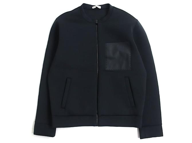 [Gebraucht] BALENCIAGA Balenciaga Bonding Fabric Full Zip No Color Jacket / Blouson Black XS Genuine Schwarz Polyester  ref.441139