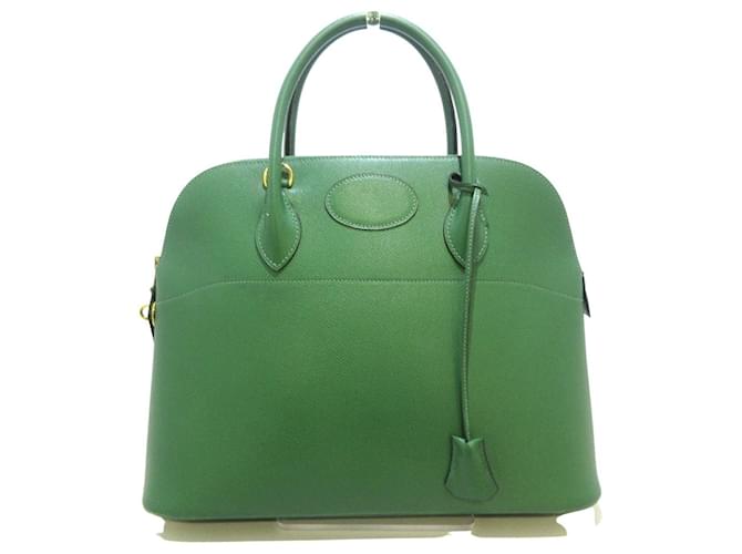 Hermès Hermes Bolide Green Leather  ref.441262