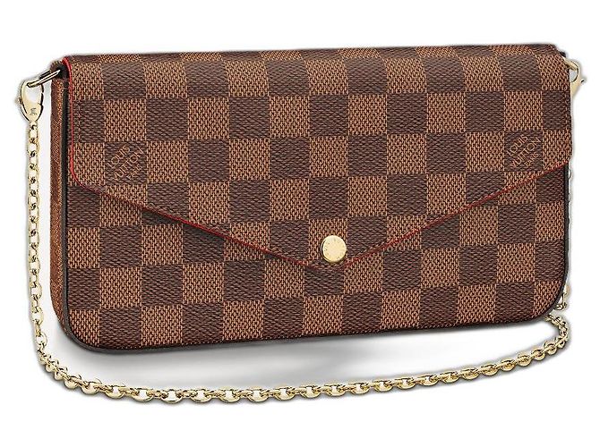 Pochette Félicie Louis Vuitton LV Felicie pochette canvas damier Brown