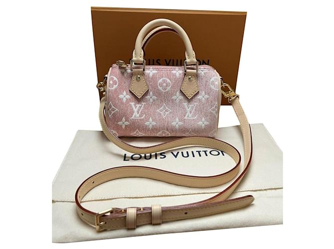 Louis Vuitton NANO SPEEDY BAG Pink Diamond ref.441405 - Joli Closet