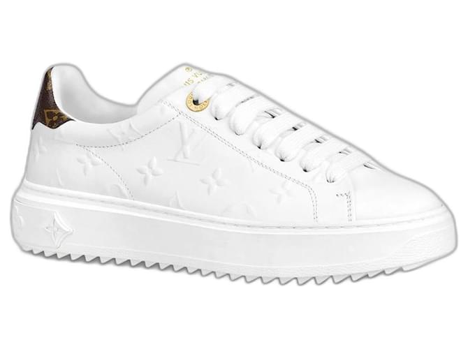Louis Vuitton LV Time Out sneakers new White Leather ref.441410