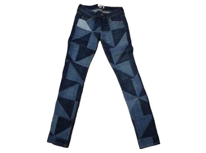 Vaqueros Patchwork Isabel Marant Etoile Azul 
