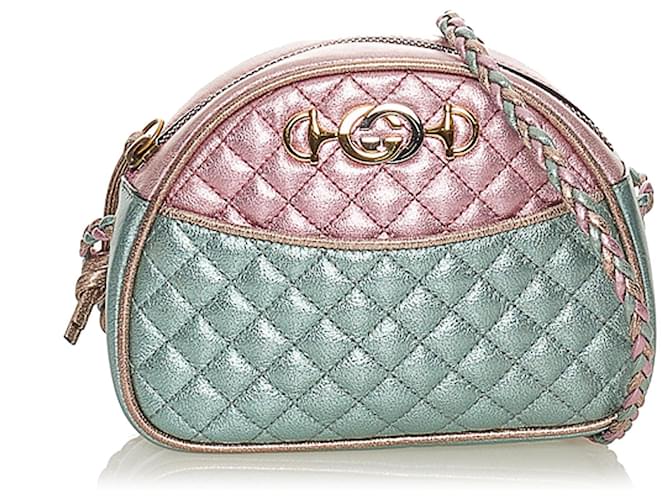 gucci pink and green bag