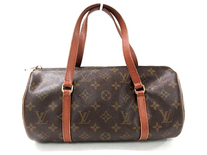 Louis Vuitton Brown Monogram Canvas Leather Papillon 30 Cm Shoulder Bag