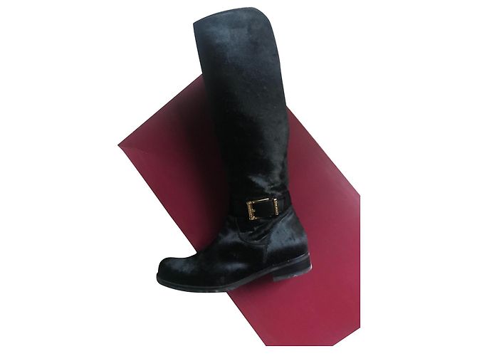 Autre Marque Botas Bandolino Tall Cavalino Nero negras 37 Negro