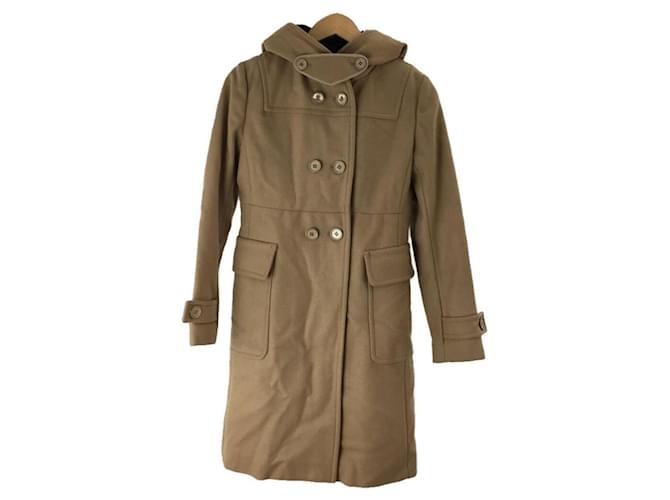 Prada Coats, Outerwear Beige Wool  ref.442450