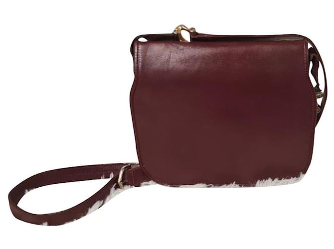Cartier Handbags Dark red Leather  ref.442606