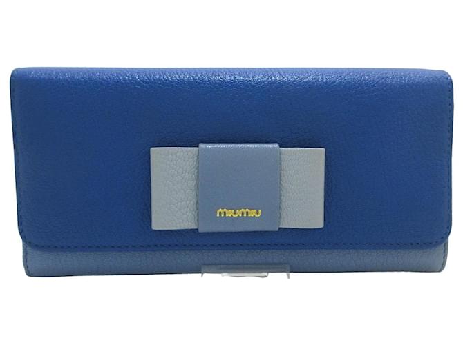 miu miu wallet blue