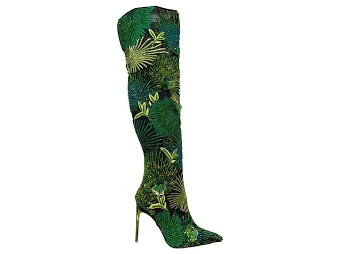 versace boots jungle mai indossati Verde  ref.442779