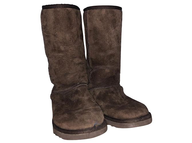 Ugg Classic Tall Stiefel Dunkelbraun Lammfell