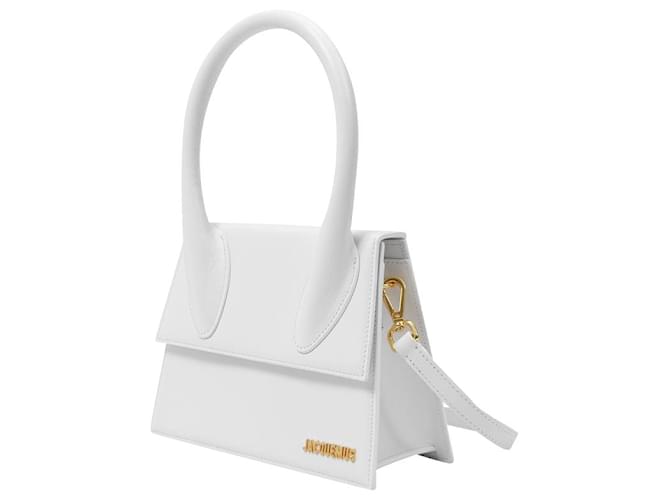 Jacquemus Le Grand Chiquito Bag in White Leather  ref.442856
