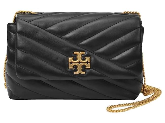 TORY BURCH: Kira Mini bag in quilted leather - Black