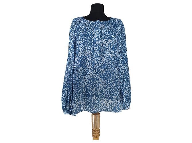 Halston Heritage H by Halston Bluse Blau