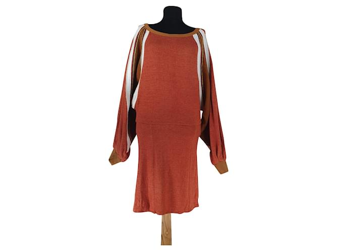 Free People Dresses Multiple colors Orange Cotton Elastane Rayon  ref.442924