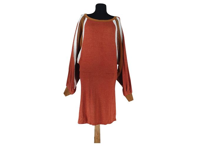 Abito Free People Arancione con Maniche Oversize