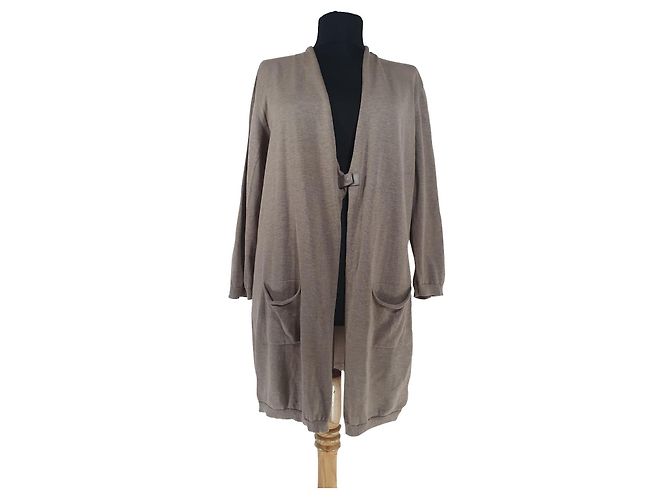 Fabiana Filippi Strickjacke Beige Baumwolle