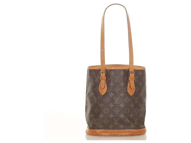Louis Vuitton Bucket PM Brown Cloth  ref.443089