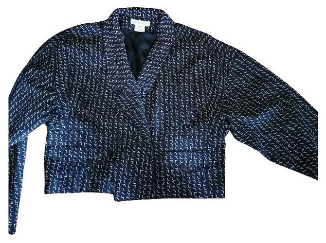 Karl Lagerfeld Short Wool Jacket Mustard Size 40