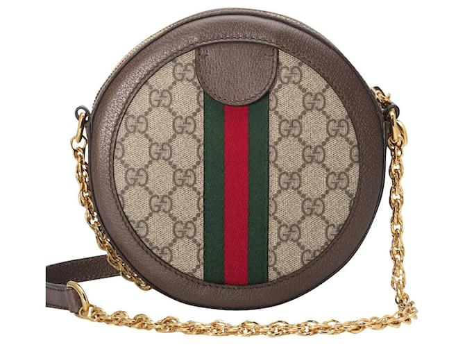 Gucci Handbags Red Green Leather  ref.443317