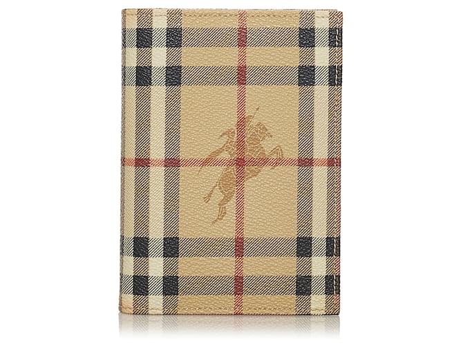 Burberry Brown Haymarket Check Canvas Notebook Cover Multiple colors Beige  Cloth Cloth  - Joli Closet