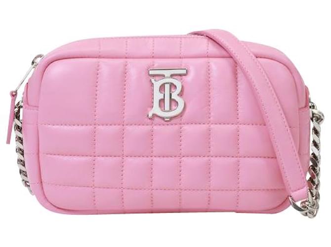 Burberry Mini Lola Camera Bag in Pink Leather ref.443688 - Joli Closet