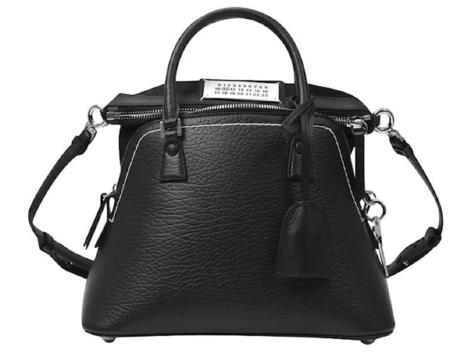 Maison Martin Margiela 5Ac Mini Bag in Black Leather ref.443755