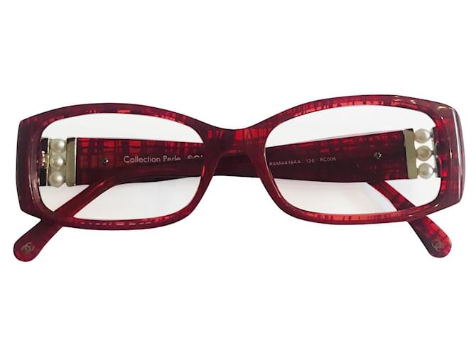 Glasses Frame Red Metal ref.443917 - Joli Closet