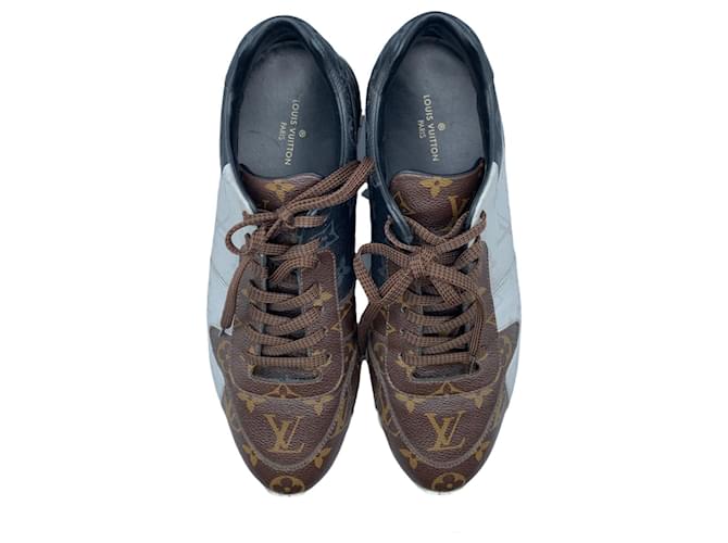 Louis Vuitton LV monogram sneakers Brown Leather ref.223163 - Joli Closet
