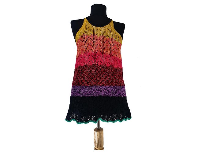 Vanessa Bruno Tank Top Strickware Baumwolle Mehrfarben
