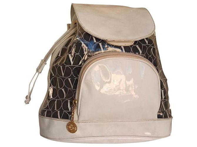 Valentino Garavani white backpack bag