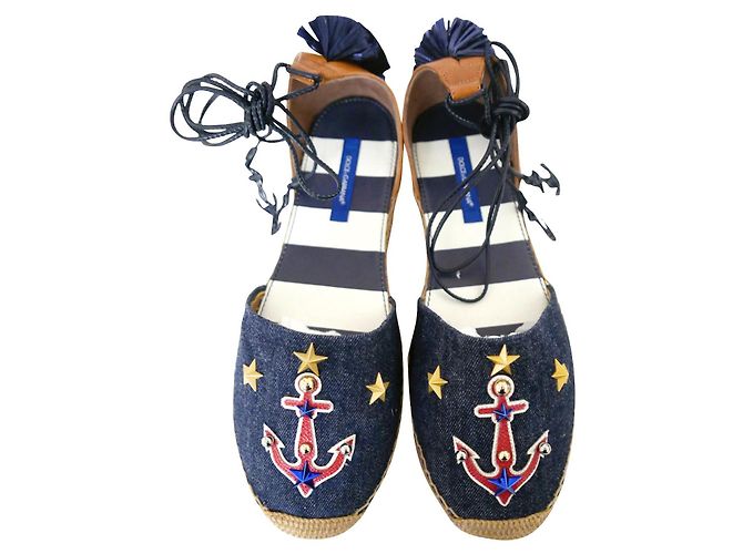 Dolce & Gabbana SS17 Espadrillas con ancora