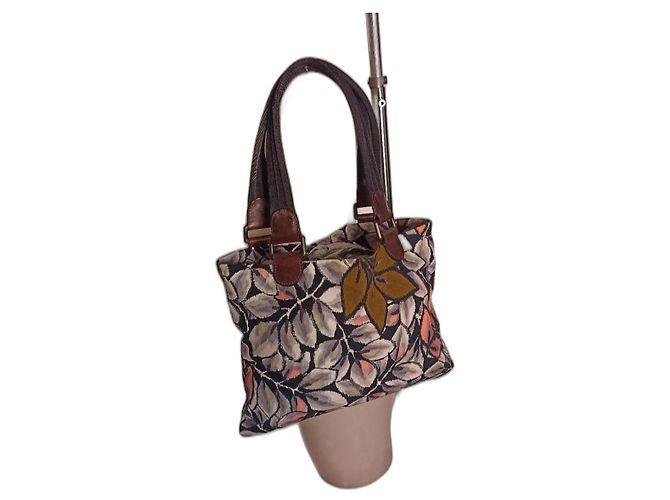sac porté épaule à fleurs Marni Multicolore