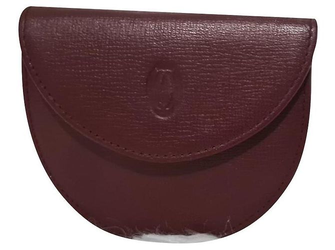 Cartier Purses, wallets, cases Dark red