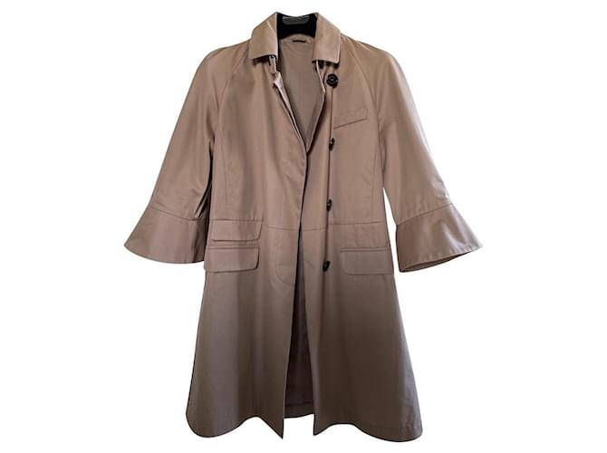Brunello Cucinelli Trench coats Beige Cotton  ref.444995