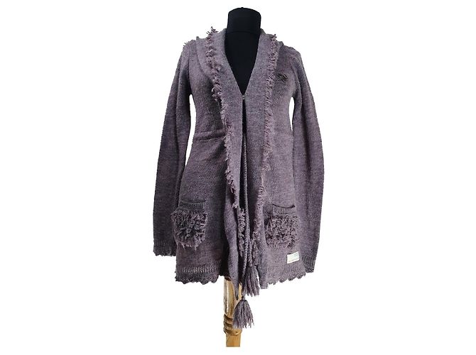Odd Molly Strickjacke Lila Wolle Alpaka
