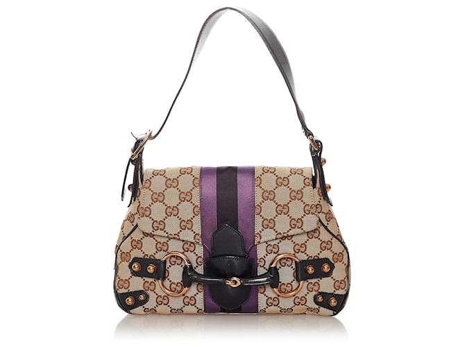 Gucci GG Canvas Horsebit Web Tote