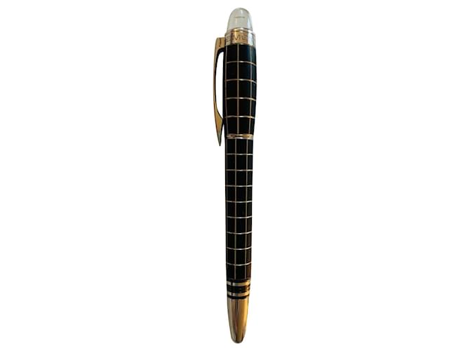 MontBlanc StarWalker pen Black Rubber Platinum  ref.445145